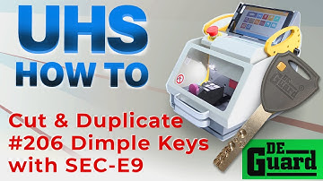 #206 Dimple keyway - How to Cut by Code & Decode from Key using SEC-E9 Automatic Key Cutter