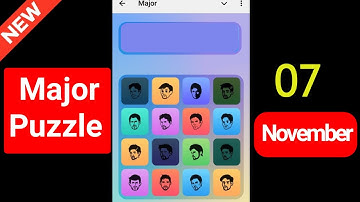 Today Solved Major Durov Puzzle 7 November |Daily Major Combo Card | Daily Durov Major Puzzle