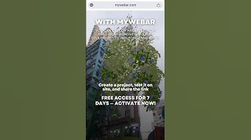 Create urban spaces with AR #mywebar #ar