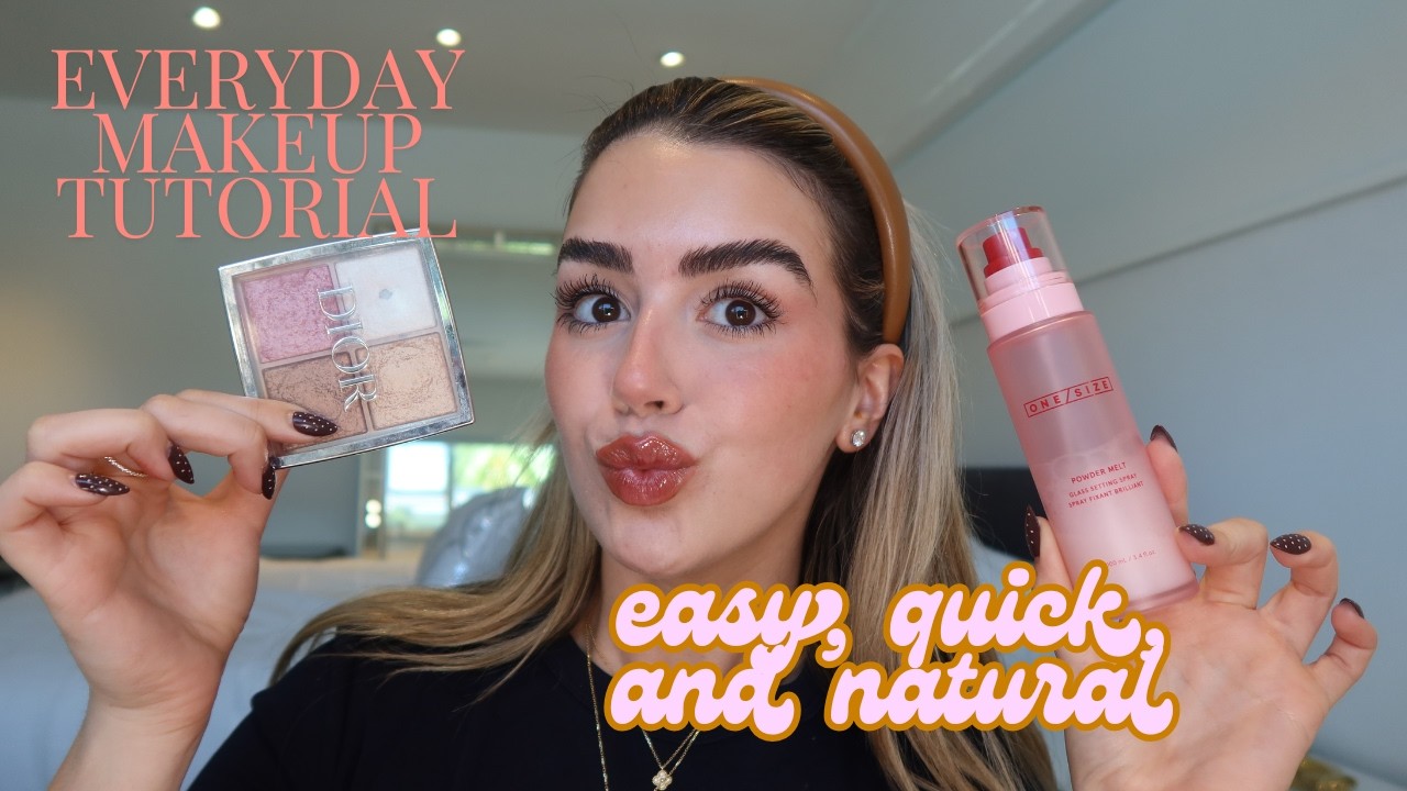 10 Minute Everyday Makeup Routine | Simple, Clear, Glowy Skin - YouTube