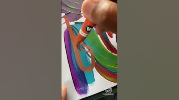 Abstract Art Painting in Sketchbook
