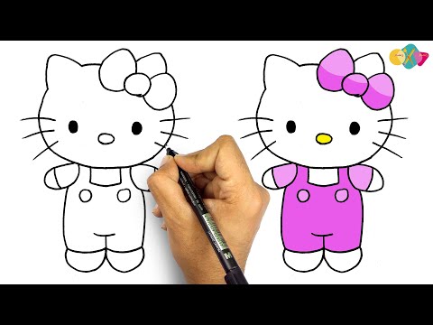 رسم سهل و كيوت تعلم رسم لولو كاتي خطوة بخطوة للمبتدئين