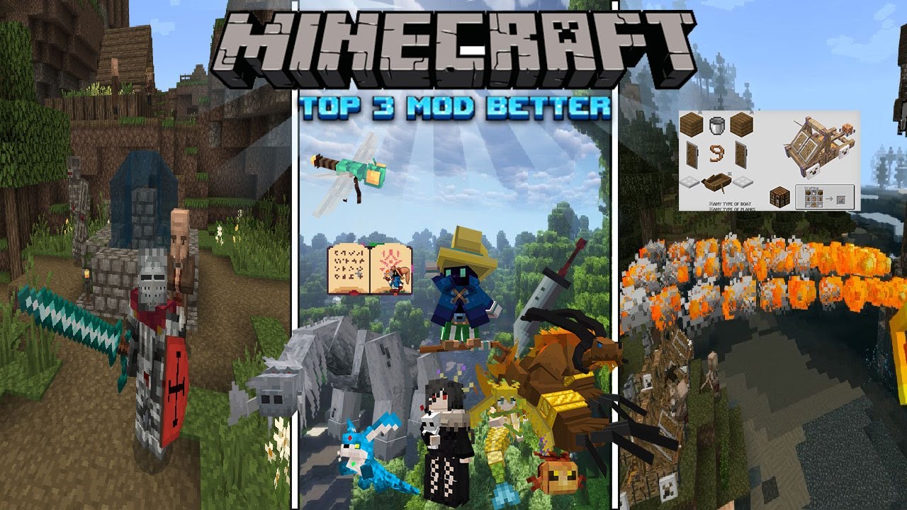 🌟TOP 3 ADDON/MOD RẤT HAY CHO THỜI KÌ TRUNG CỔ MINECAFT BE/PE 1.18-1.19 ...