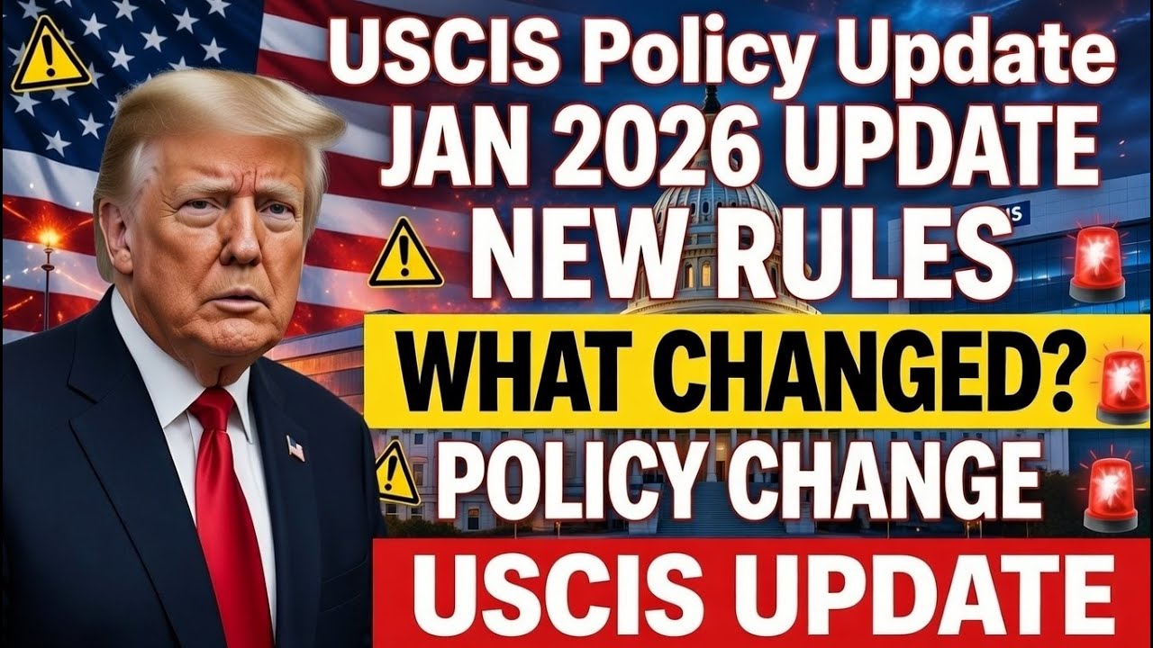 🚨 Big News: January 2026 USCIS Update: New Green Card Rules for Family & Spouse Applicants