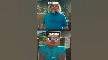 I Am Steve - Minecraft Movie Trailer: ORIGINAL vs REMAKE #minecraft #shorts