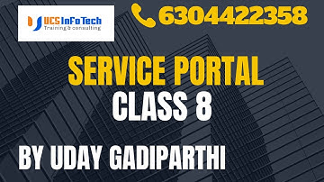 service portal class 8 explained in detail by Uday Gadiparthi.Contact us at 6304422358