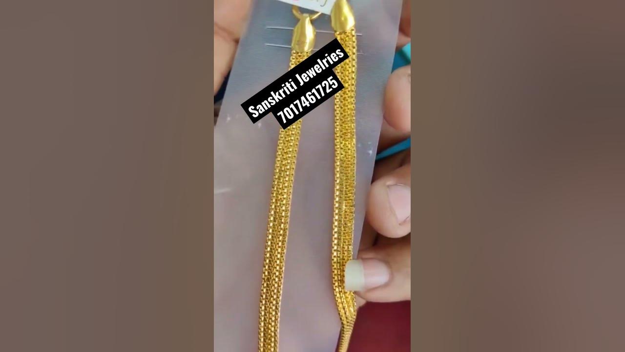 one-gram-gold-plated-jewellery-chain-beautiful-design-youtube