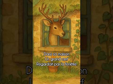 Dans Sa Maison Un Grand Cerf Enfants Français Comptines Najmakids اطفال Arabic Lesmomeries