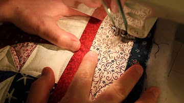 Free-Motion Quilting Tutorial "Firework Feathers" Right Side