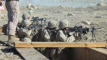 Marines Conduct Platoon Attacks On Range 410A - ITX 1-20