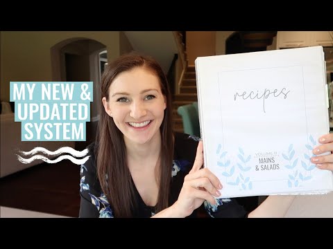ORGANIZING MY RECIPE BINDER Simple Recipe Organizer How I Store My Recipes