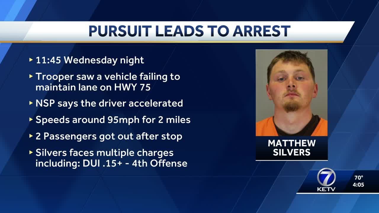 Omaha man accused of fourth DUI offense after pursuit with Nebraska ...