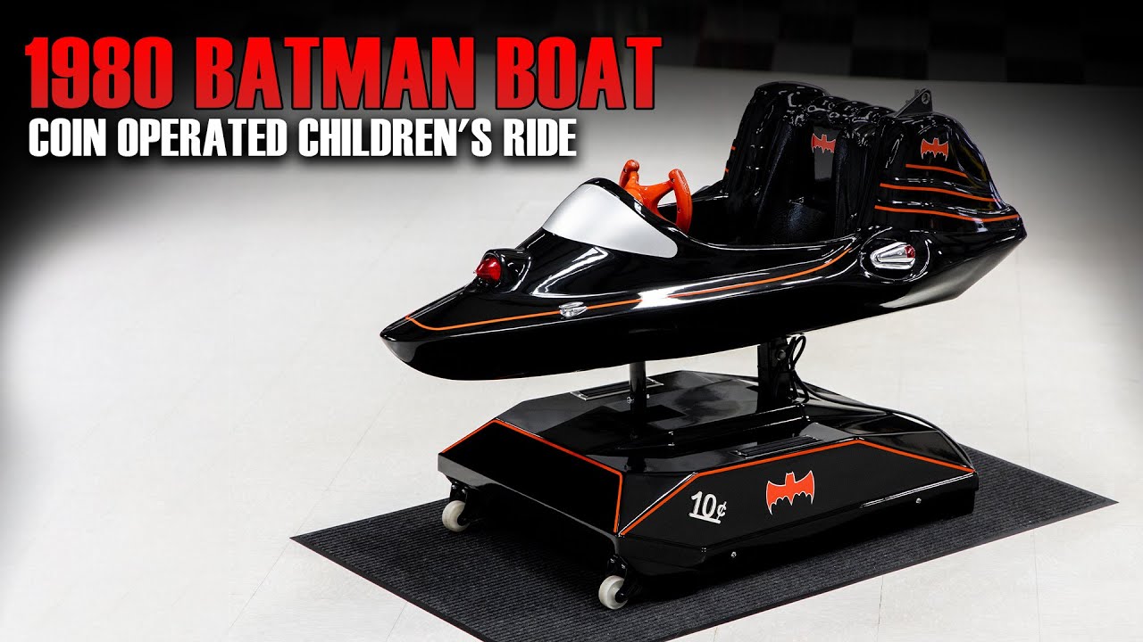 1980 Batman Boat Coin-Operated Children's Ride - YouTube