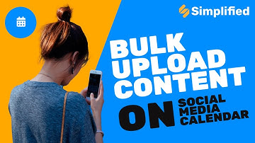 How to bulk upload content to calendar
