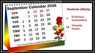 September Calendar 2026, #septembercalender2026,