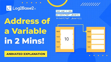 Understanding Address of Variables in C – Animated Tutorial in 2 Minutes! 🚀 | Log2Base2®