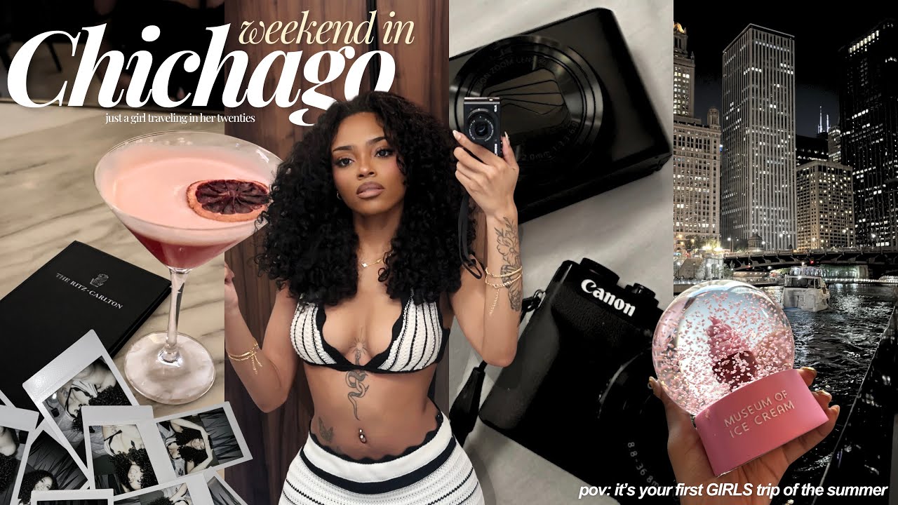 72HRS IN CHICAGO 🎬 | first solo trip w/ sis! exploring the city + sunset boat tour + going out, etc.