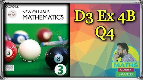 Q4 || Ex-4B || NSM || D3 || Indices and standard form || O