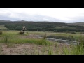 Fly fishing for pike on a scottish river