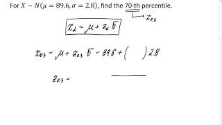 Working with a Normal Distribution (Example #5)