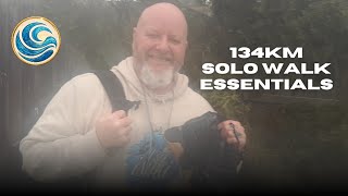 The shoes and backpack for my 134km solo walk🚶‍♂️