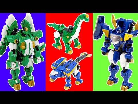 DinoTrainer Cretaceous <strong>Time</strong> Season4 Dinosaur Ankylosaurus Brachiosaurus <strong>Robot</strong> Transformation
