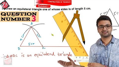 D.A.V. Math | Class 7 |Ch 10 | Construction of Triangles |Worksheet 1 | Q.No.3 | Art Of Mathematica