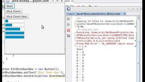 Example of using ExecutorService/Executors