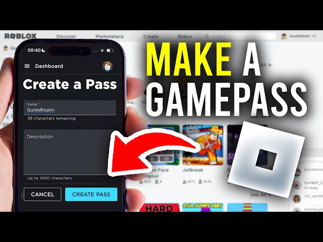 How To Make A Gamepass In Roblox Mobile (Updated) - Full Guide class=