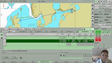 How to do a GREAT CIRCLE using Transas Demo.