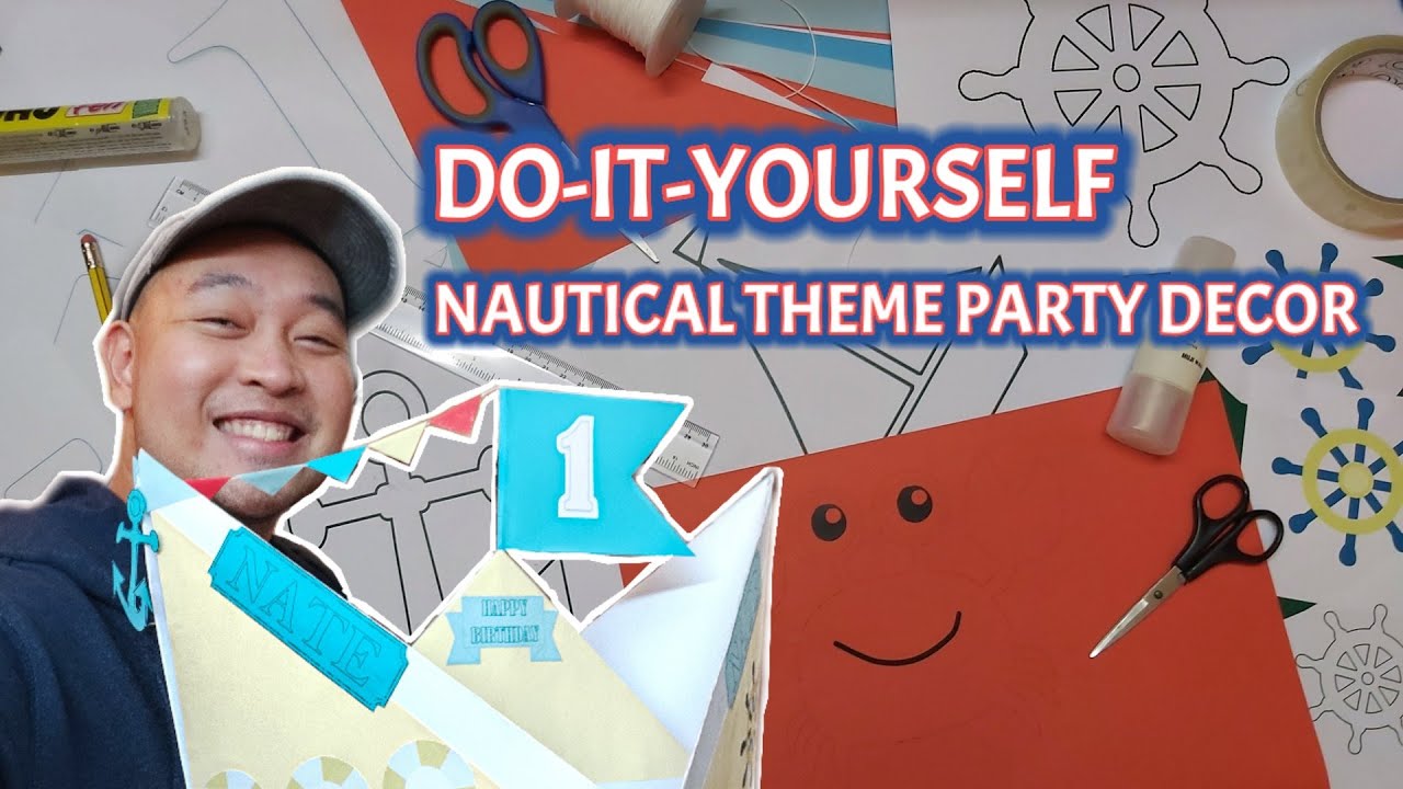 How to Make A Nautical Theme Party Decor  Easy and Simple DIY Party  Decoration 