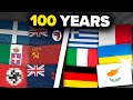 Evolution of all european flags over last 100 years 19232024