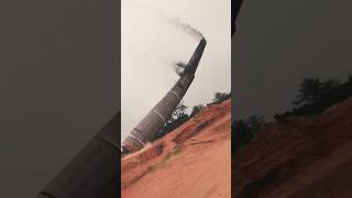 Bricks chimney dropping.... #like...