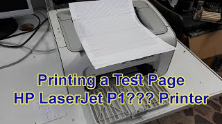 طباعة صفحة اختبار طابعة HP LaserJet P1005 دون وصلها على الكمبيوتر
