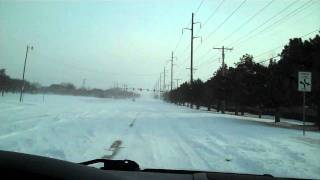 OKC snowmageddon 2011 - Journey home from work 2 (Kevin's Mix) *HD*