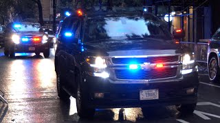 Secret Service transport high level VIP, using sirens to push through | More UN week motorcades