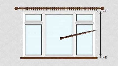 Curtains Online Video tutorial -  How to measure for made to measure pencil pleat curtains pole