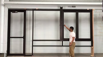 4-Panel BiFold Window w/Lower Transom, Separate Man Door & Side Lite