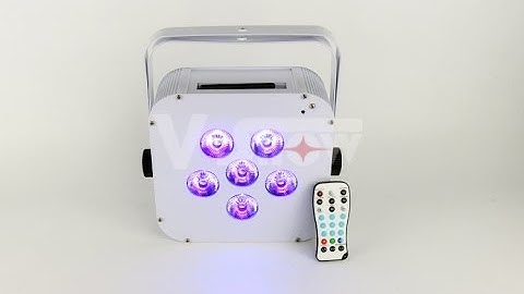 VS-WB0606A Rechargeable battery Powered wireless DMX IR Remote LED Par 6*18W RGBAW+UV