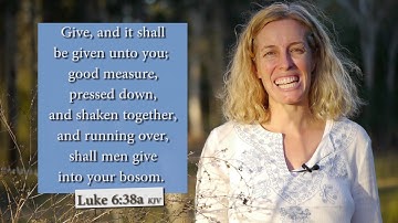 How to sing Luke 6:38 KJV - Give and it shall be given unto you - Musical Memory Verse