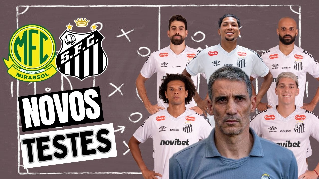 MIRASSOL x SANTOS: VOJVODA TESTA 3 ZAGUEIROS E PODE MUDAR ESQUEMA