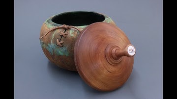 Lid for Large Beads of Courage Container Sam Angelo wyomingwoodturner