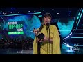 Cardi b accepts the 2021 american music award for favorite hiphop song  the american music awards