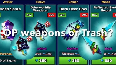 Pixel Gun 3d New Trader Van! OP weapons or Trash?