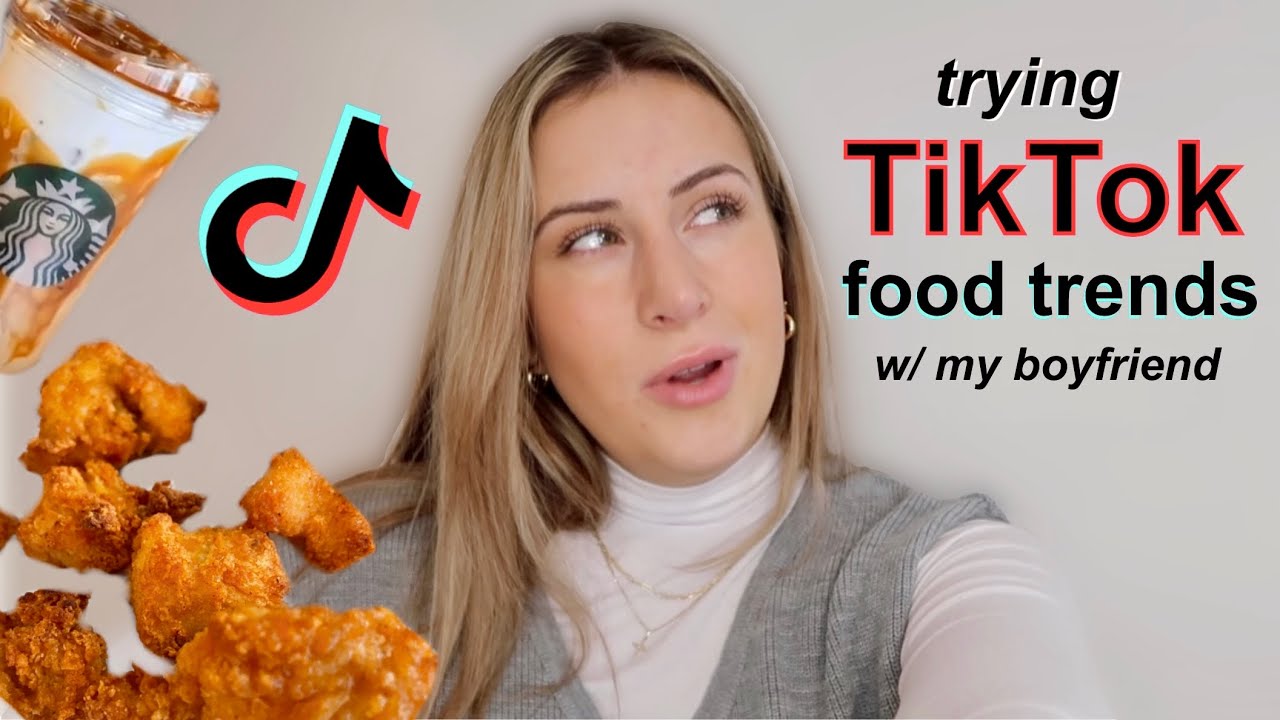 Trying TikTok FOOD and DRINKS with my BOYFRIEND... - YouTube