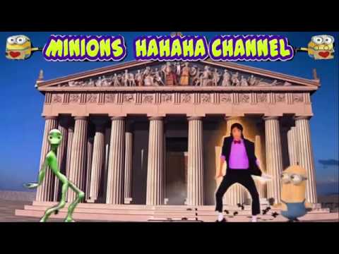 Minions and Michael Jackson in Athens Billie Jean 2019