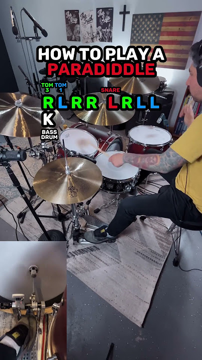 How to Play a Paradiddle (EASY DRUM Lesson) 🥁