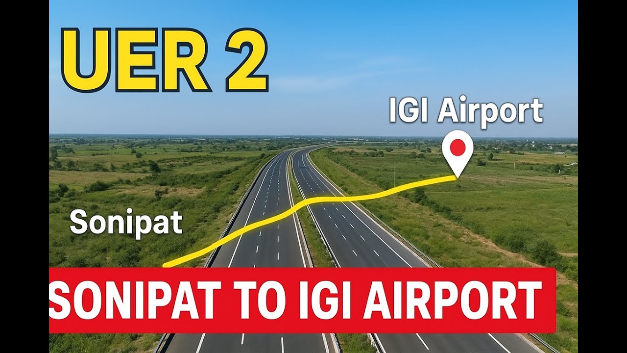 Thumbnail for Travel from Sonipat to IGI Airport Delhi in 40 minutes.  Jalandhar to Delhi Airport via UER 2