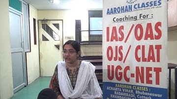 OAS 2017 RANK 1 AYUSHI MAHAPATRA INTERNAL INTERVIEW-AAROHAN CLASSES-9437002210