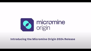 Micromine Momentum 2024 Origin Product Showcase